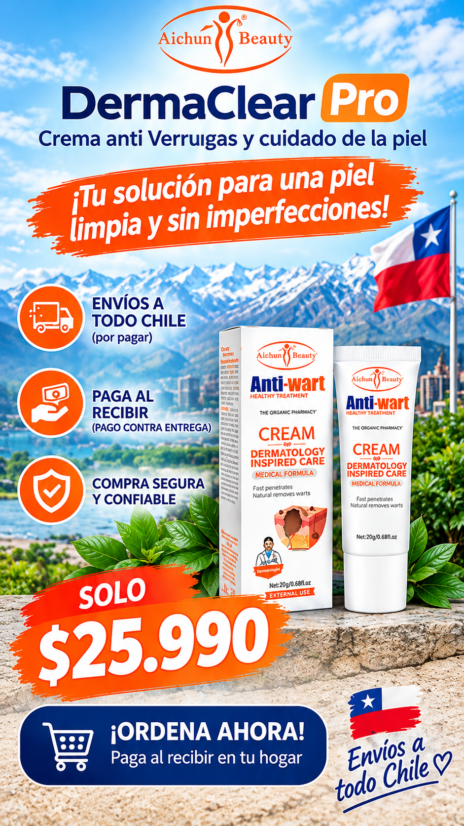 DermaClear Pro - Crema anti Verrugas y cuidado de la piel